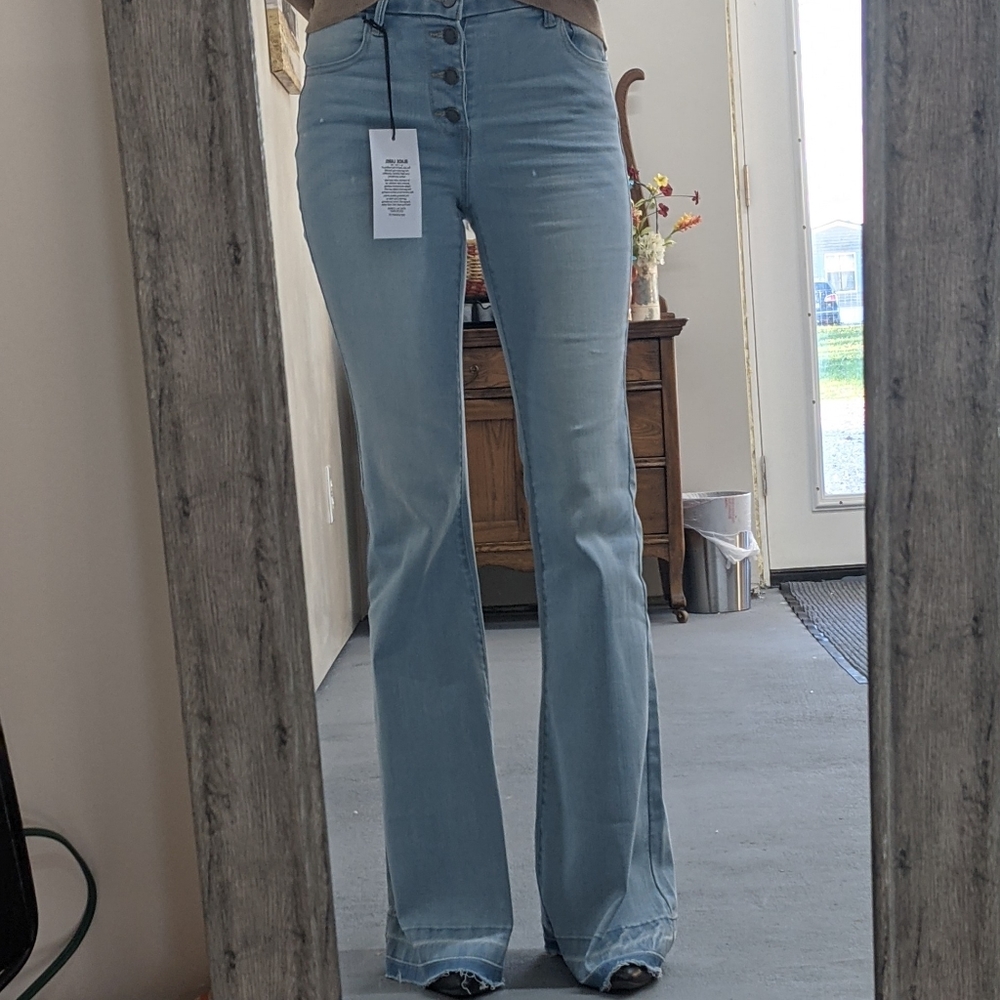 C'EST TOI Black Label Flare Jeans NWT